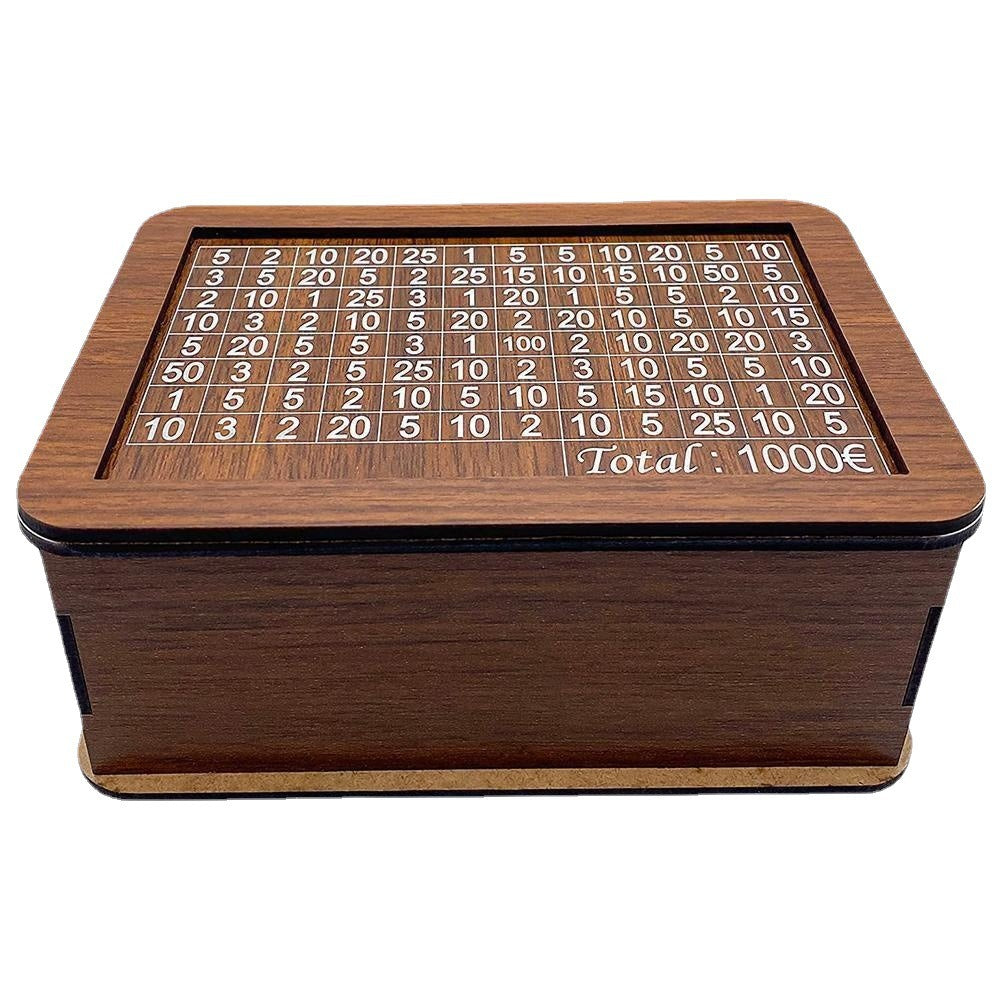 Wooden Save Money Box Piggy Bank Baby First Coin Saving Box Money for Teenagers House Shape