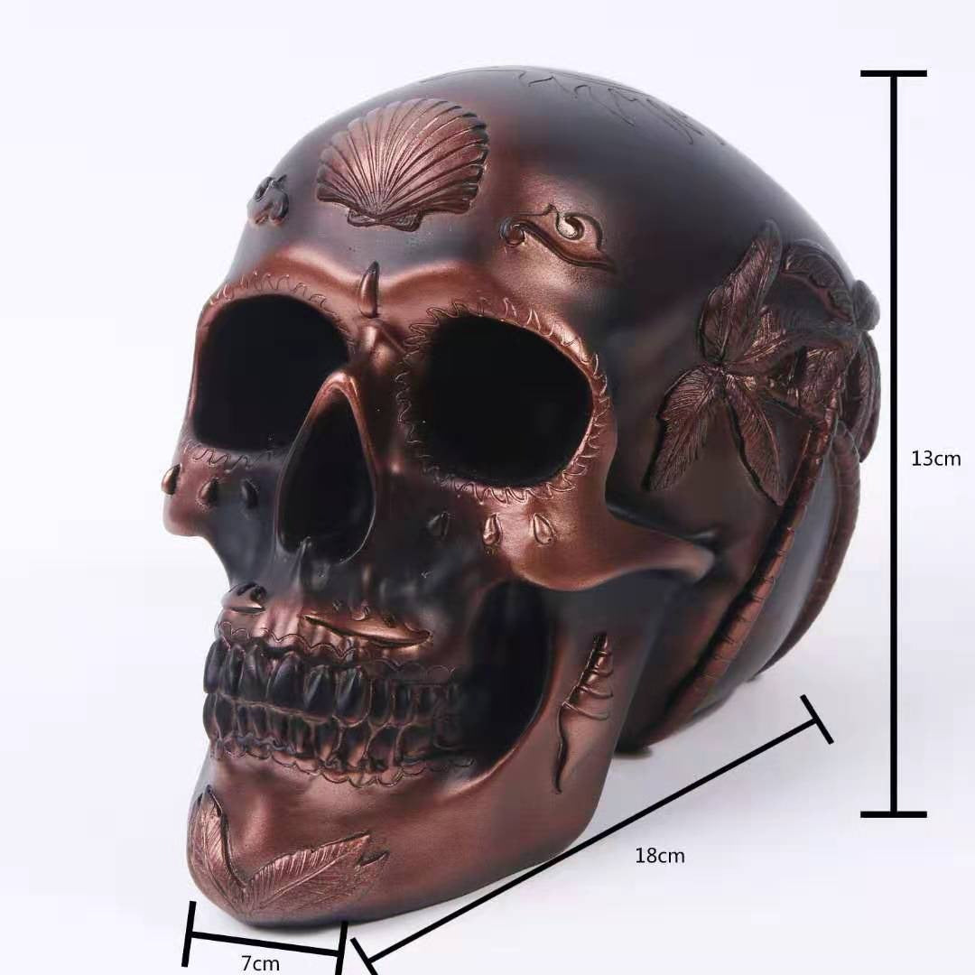Skeleton resin handicraft personalized skull piggy bank ornament