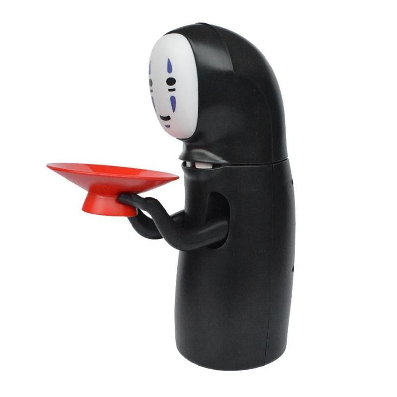 Hot Sale Charging Spirited Away Kaonashi No-face Piggy Bank Toy Automatic Eaten Coin Bank Miyazaki Hayao Chihiro Design Christmas Present