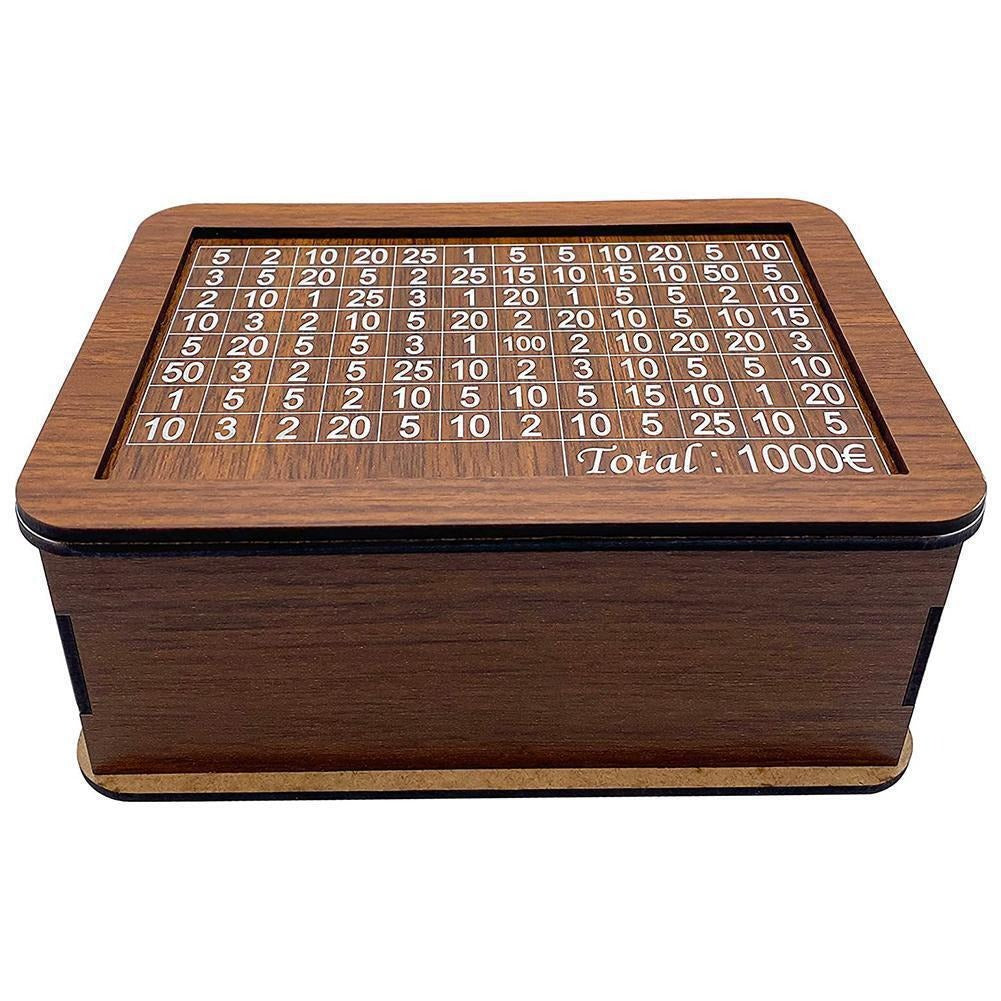 Wooden Save Money Box Piggy Bank Baby First Coin Saving Box Money for Teenagers House Shape