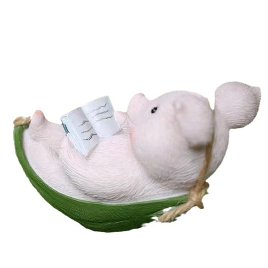 Piggy Swing Outdoor Decoration Resin